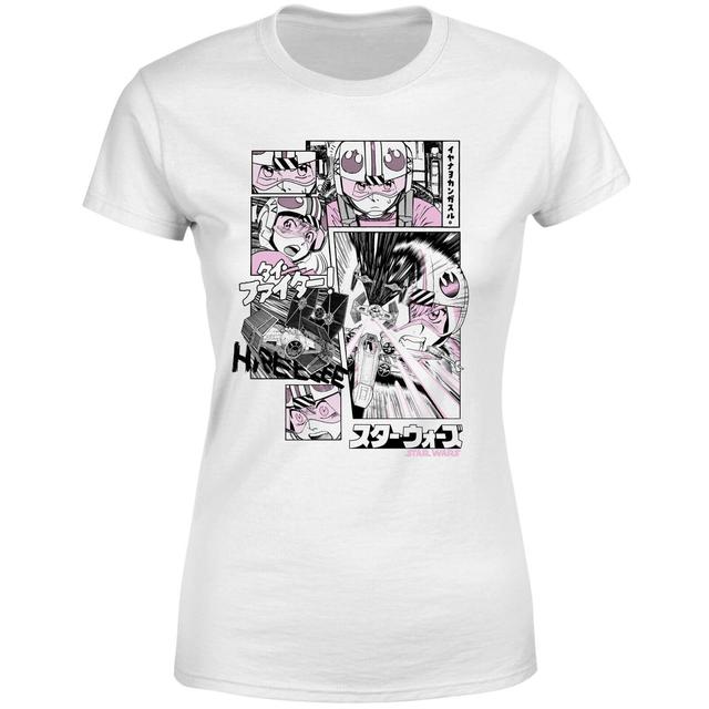 Star Wars Tie Fighter Attack Women's T-Shirt - White - S - Weiß on Productcaster.