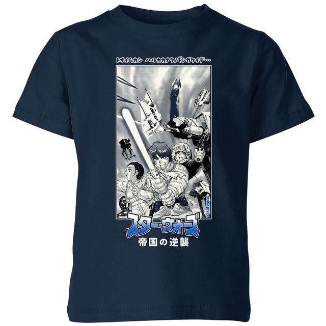 Star Wars Empire Strikes Back Kids' T-Shirt - Navy - 5-6 Jahre - Marineblau on Productcaster.