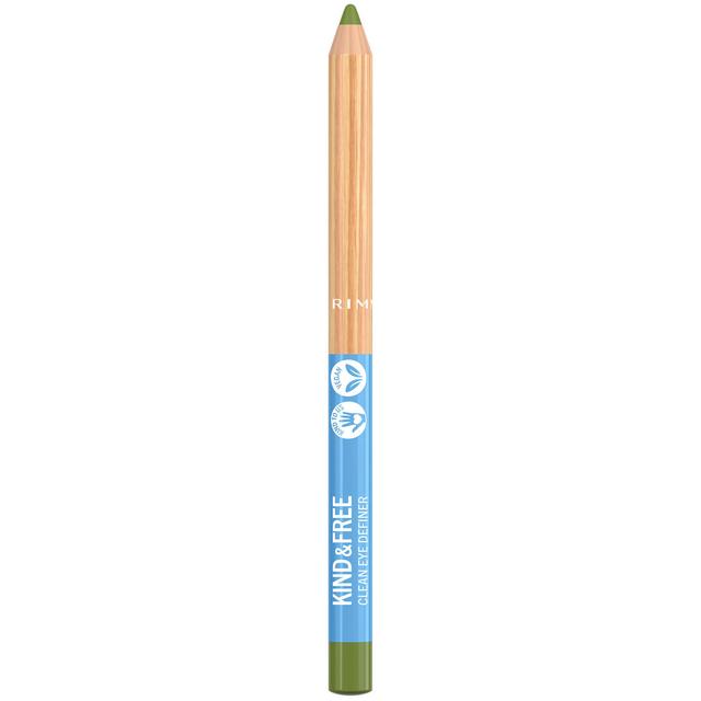 Rimmel London Kind & Free Clean Eyeliner Pencil 1.1g (Various Shades) - 004 Soft Orchard Green on Productcaster.