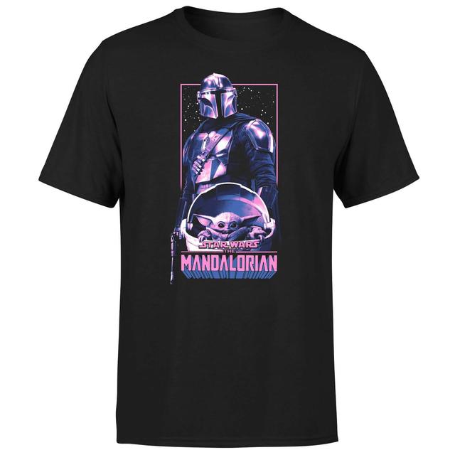 The Mandalorian Grogu & Mando Pink Men's T-Shirt - Black - S - Schwarz on Productcaster.