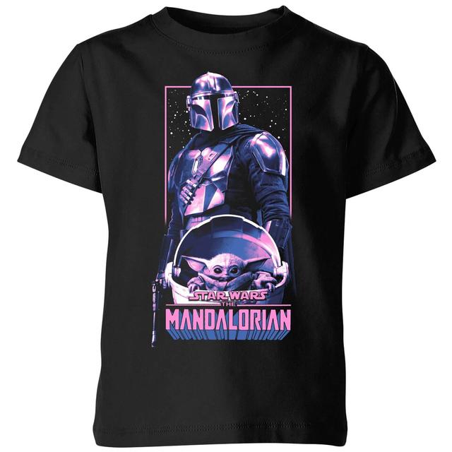 The Mandalorian Grogu & Mando Pink Kids' T-Shirt - Black - 9-10 Years - Black on Productcaster.