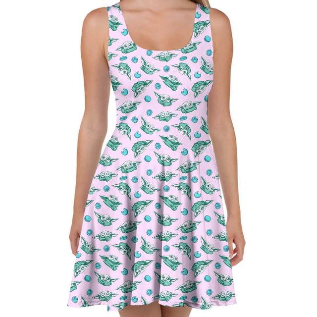 The Mandalorian Grogu Galactic Snacks Skater Dress - 2XL on Productcaster.