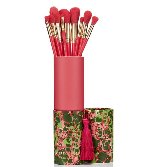 Spectrum Collections Velvet Rose Marble 10 Piece Brush Set on Productcaster.