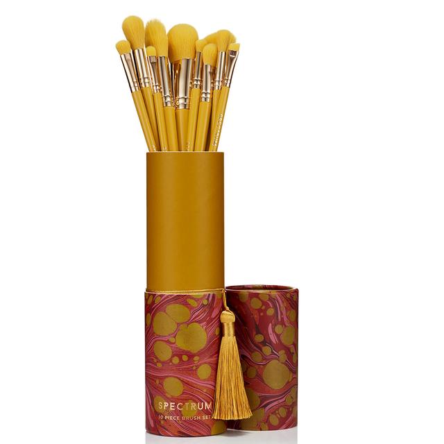 Spectrum Collections Golden Palm Marble 10 Piece Brush Set on Productcaster.