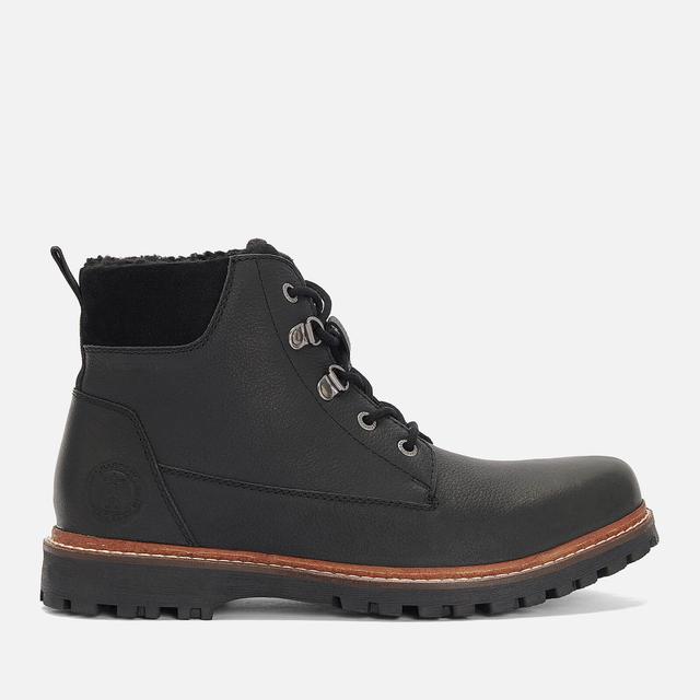 Barbour Men's Storr Waterproof Leather Lace Up Boots - Black - UK 8 on Productcaster.