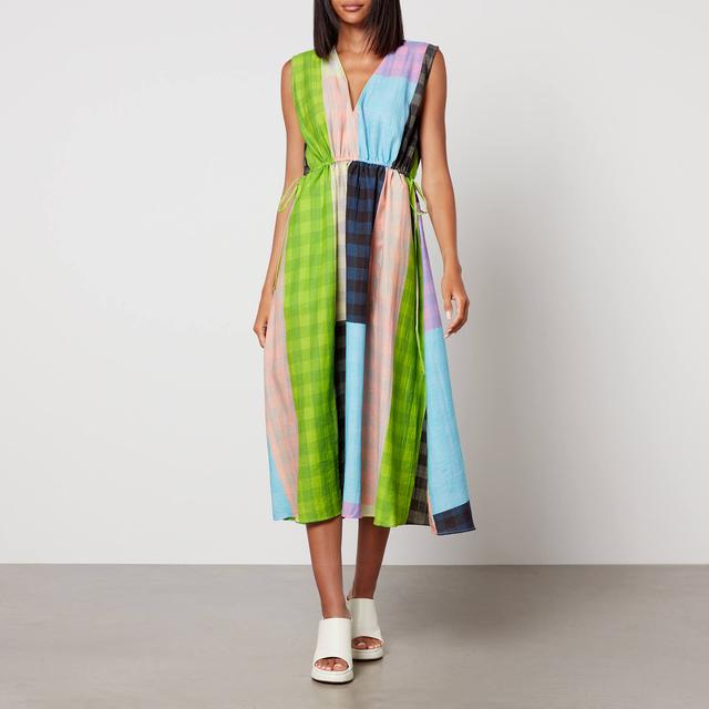 Stine Goya Annalie Printed Crepe Midi Dress - XL on Productcaster.