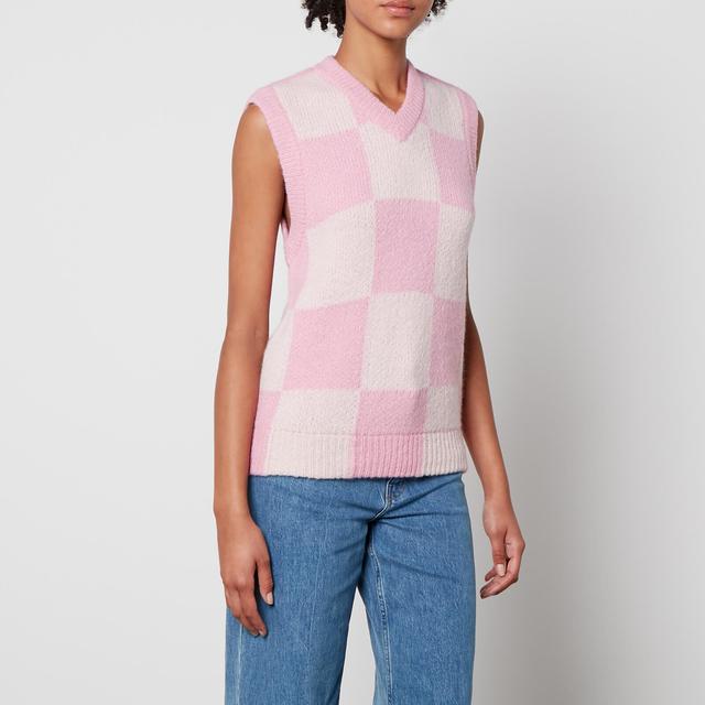 Stine Goya Noa Checked Jacquard-Knit Vest - L on Productcaster.