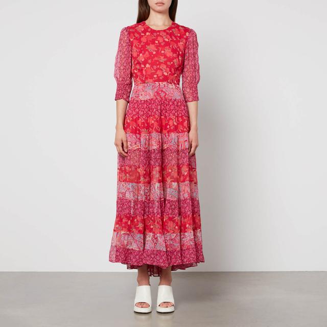 RIXO Kristen Printed Crepe Midi Dress - XS/UK 8 on Productcaster.