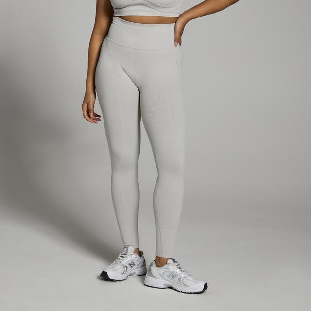 MP Women's Lifestyle Ribbed Leggings - Light Grey - XXL on Productcaster.