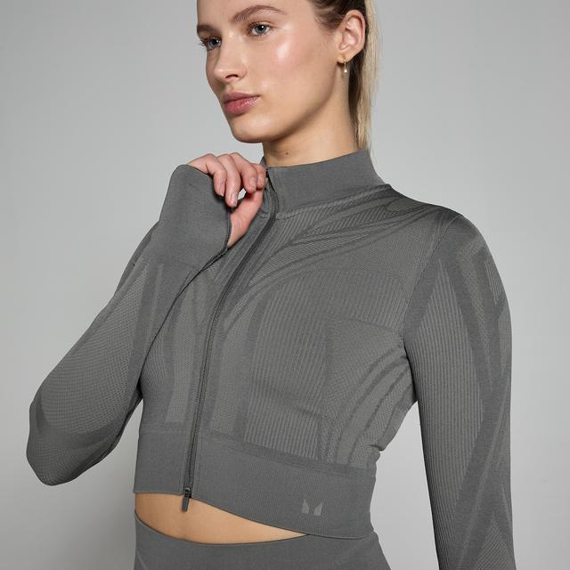 MP Női Tempo Ultra Geometric Crop Seamless dzseki - Karbon - L on Productcaster.