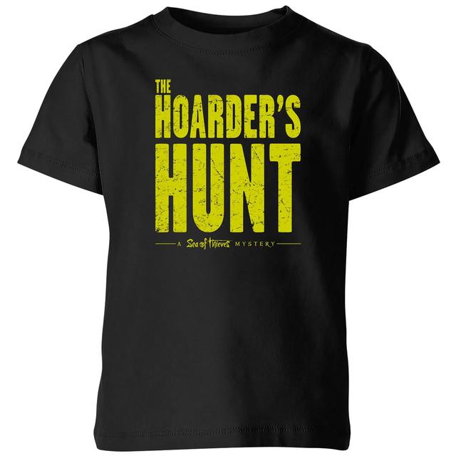 Sea of Thieves The Hoarders Hunt Logo (Front And Back Print) Kids' T-Shirt - Black - 11-12 Jahre - Schwarz on Productcaster.