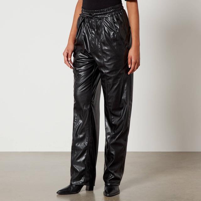 Marant Etoile Brina Wide Leg Leather Look Trousers - FR 42/UK 14 on Productcaster.