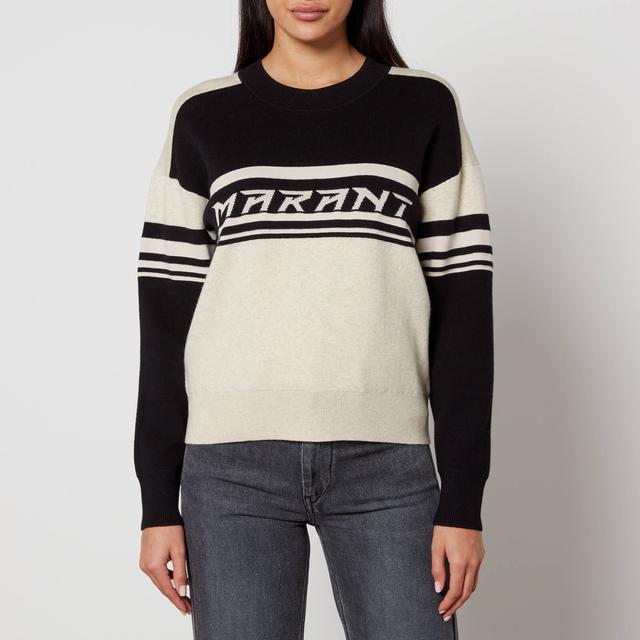 Marant Etoile Callie Flash Logo-Intarsia Jumper - FR 36/UK 8 on Productcaster.