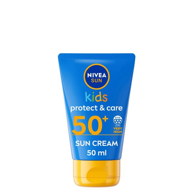 NIVEA SUN Kids' Protect and Care Sun Cream SPF50 50ml on Productcaster.