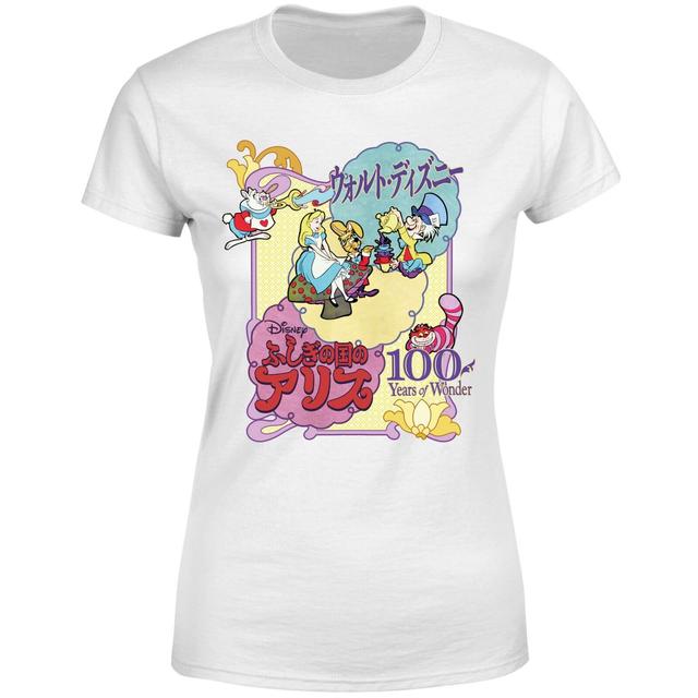 Disney 100 Years Of Alice Women's T-Shirt - White - XXL - Weiß on Productcaster.