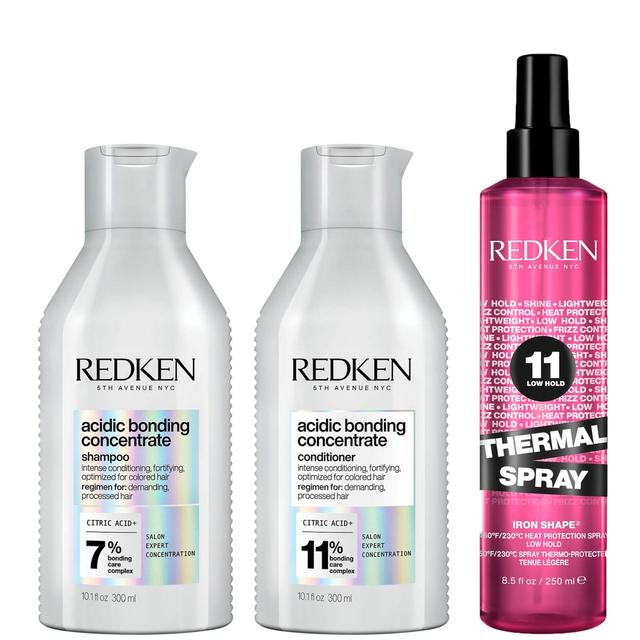 Redken Acidic Bonding Concentrate Shampoo and Conditioner with Thermal Heat Protector on Productcaster.