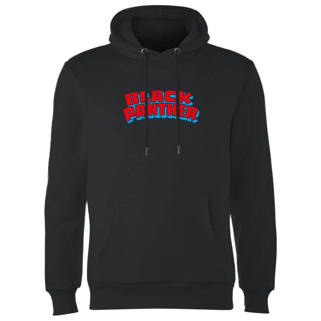 Avengers Black Panther Comics Logo Hoodie - Black - L - Schwarz on Productcaster.