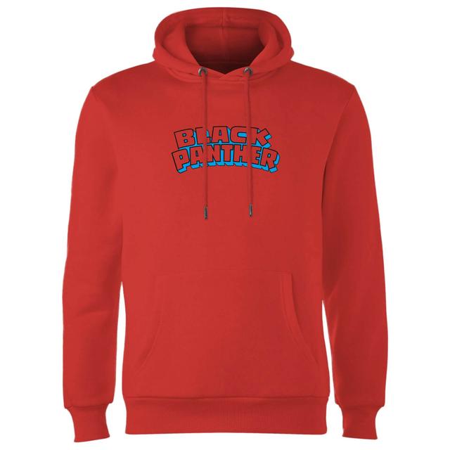 Avengers Black Panther Comics Logo Hoodie - Red - XXL - Rot on Productcaster.