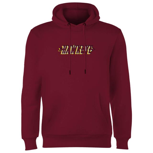 Avengers Hawkeye Comics Logo Hoodie - Burgundy - S - Burgundy on Productcaster.