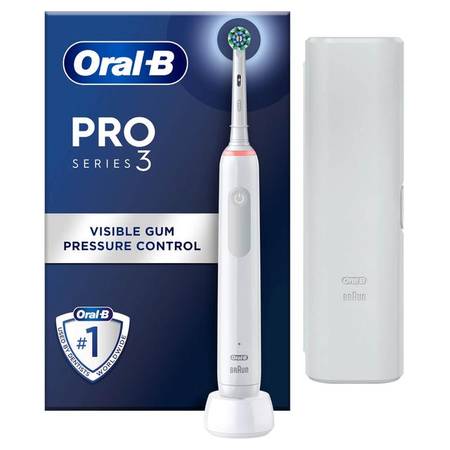 Oral B Pro 3500 White with Travel Case on Productcaster.