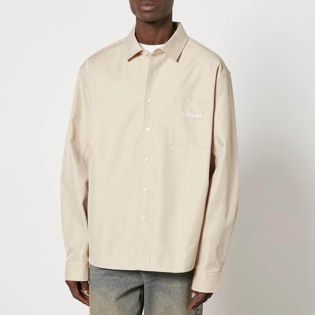 Axel Arigato Flow Logo-Embroidered Twill Overshirt - L on Productcaster.