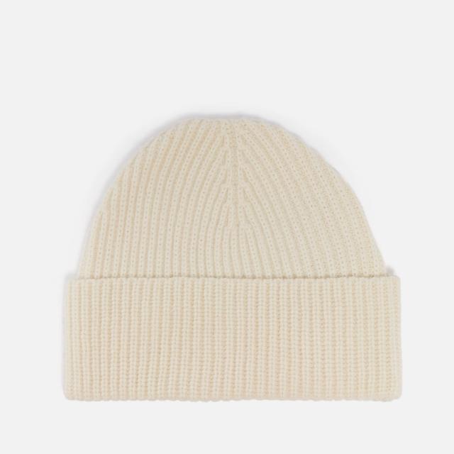 Axel Arigato Signature Wool-Blend Beanie Beige on Productcaster.