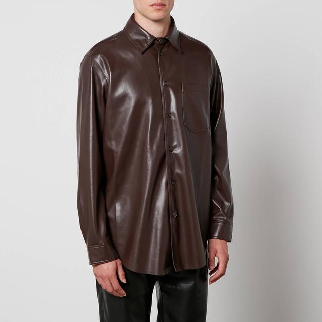 Nanushka Landis Faux Leather Shirt - M on Productcaster.