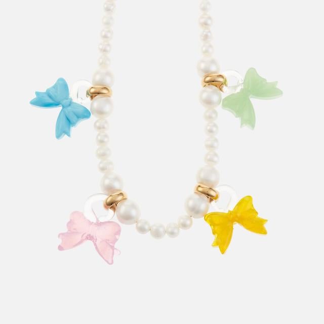 Notte Little Bow Peep Pearl Necklace on Productcaster.