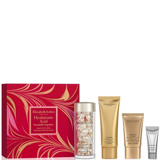 Elizabeth Arden Plump with a Twist Hyaluronic Acid Ceramide Capsules 60-Piece Gift Set (Worth £119.60) on Productcaster.