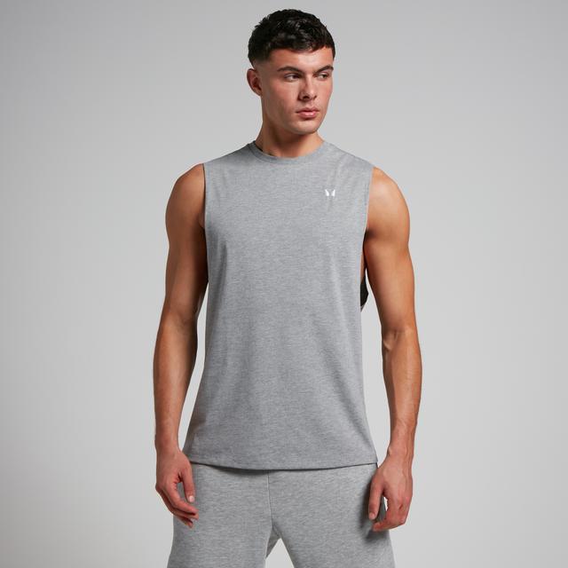 Camiseta de tirantes con sisas caídas Rest Day para hombre de MP - Gris jaspeado - S on Productcaster.