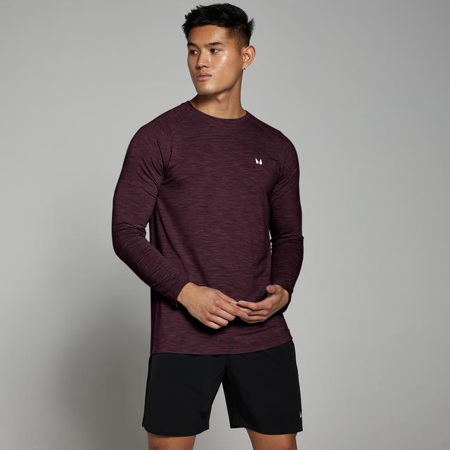 MP Men's Performance Long Sleeve Top - Merlot Marl - XS on Productcaster.