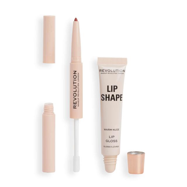 Revolution Beauty Lip Shape Kit - Warm Nude on Productcaster.