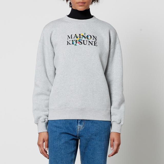 Maison Kitsuné Flowers Comfort Cotton-Jersey Sweatshirt - S on Productcaster.