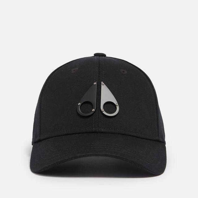 Moose Knuckles Icon Logo Cotton-Twill Baseball Cap Black on Productcaster.