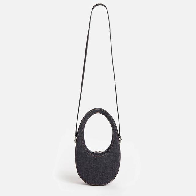 Coperni Mini Swipe Denim Crossbody Bag Blue on Productcaster.