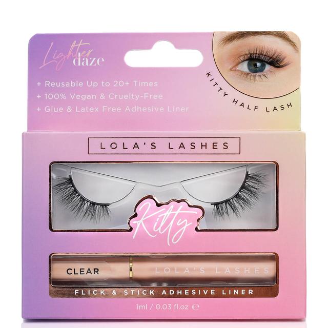 Lola's Lashes Kitty Half Strip Lash and Adhesive Set (Worth £23.00) on Productcaster.