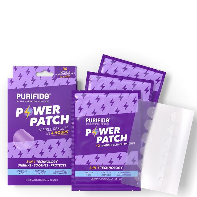 PURIFIDE by Acnecide 3-in-1 Power Patch Salicylic Acid Spot Patches for Blemish-Prone Skin 36 Spot Stickers on Productcaster.