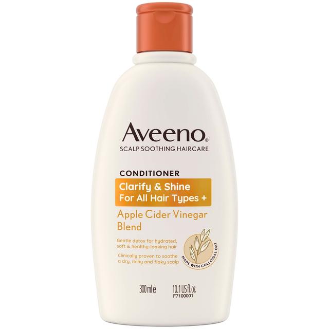 Aveeno Haircare Clarify and Shine+ Apple Cider Vinegar Conditioner 300ml on Productcaster.