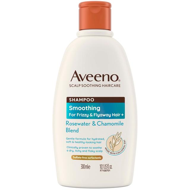 Aveeno Haircare Smoothing+ Rose Water and Chamomile Blend Shampoo 300ml on Productcaster.