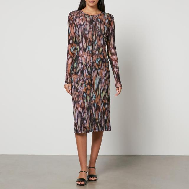 PS Paul Smith Printed Mesh Midi Dress - L on Productcaster.