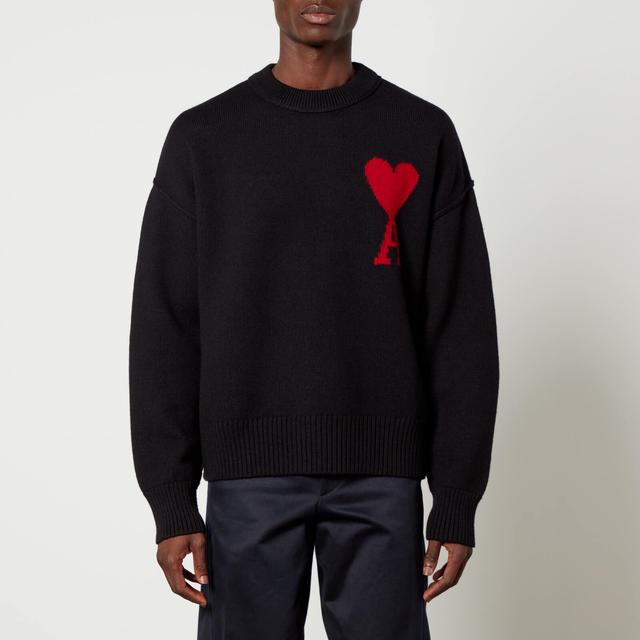 AMI de Coeur Logo-Intarsia Wool Jumper - S on Productcaster.