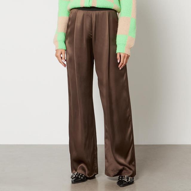 Stine Goya Ciara 1845 Satin Wide-Leg Trousers - S on Productcaster.