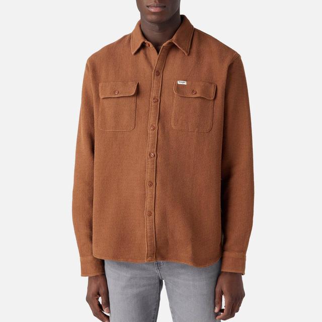 Wrangler Men's Relaxed Fit Overshirt - Toffee - L on Productcaster.