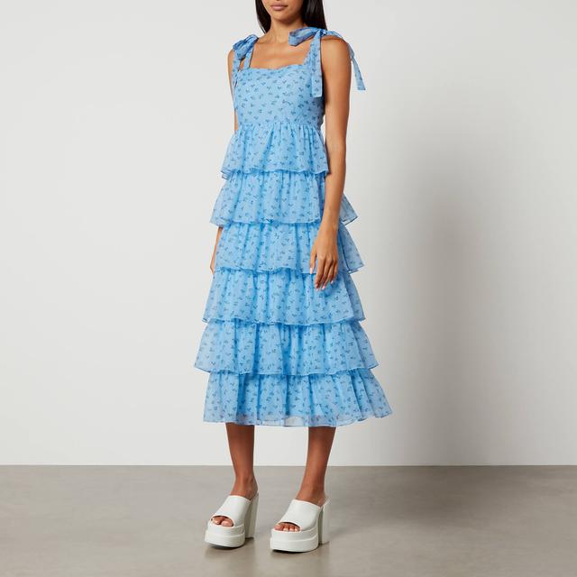 Sister Jane Dream Esme Taffeta Tiered Ruffle Dress - L/UK 14 on Productcaster.