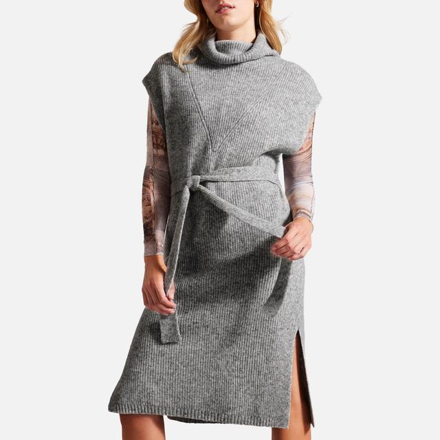 Ted Baker Cesell Roll Neck Wool-Blend Mini Dress - M on Productcaster.