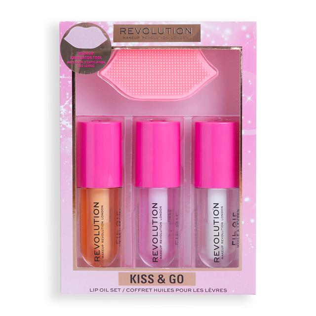 Makeup Revolution Kiss and Go Glaze Lip Care Gift Set on Productcaster.