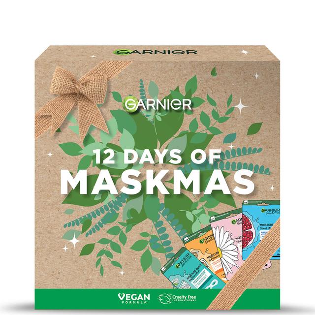 Garnier 12 Days of Maskmas Sheet Mask Collection: The Perfect Beauty Gift Set and Christmas Advent Calendar on Productcaster.