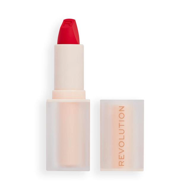 Makeup Revolution Lip Allure Soft Satin Lipstick 50g (Various Shades) - Vibe Red on Productcaster.