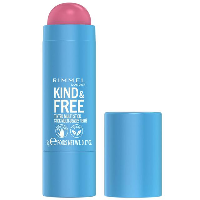 Rimmel Kind and Free Multi-Stick 5ml (Various Shades) - 003 Pink Heat on Productcaster.