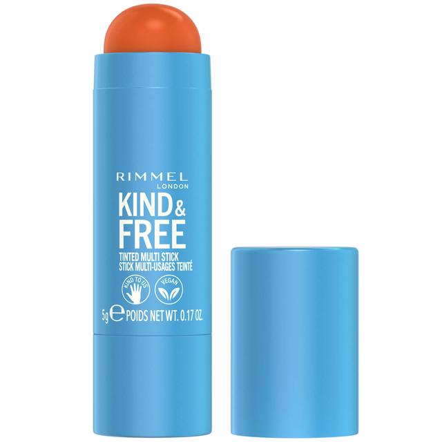 Rimmel Kind and Free Multi-Stick 5ml (Various Shades) - 004 Tangerine Dream on Productcaster.